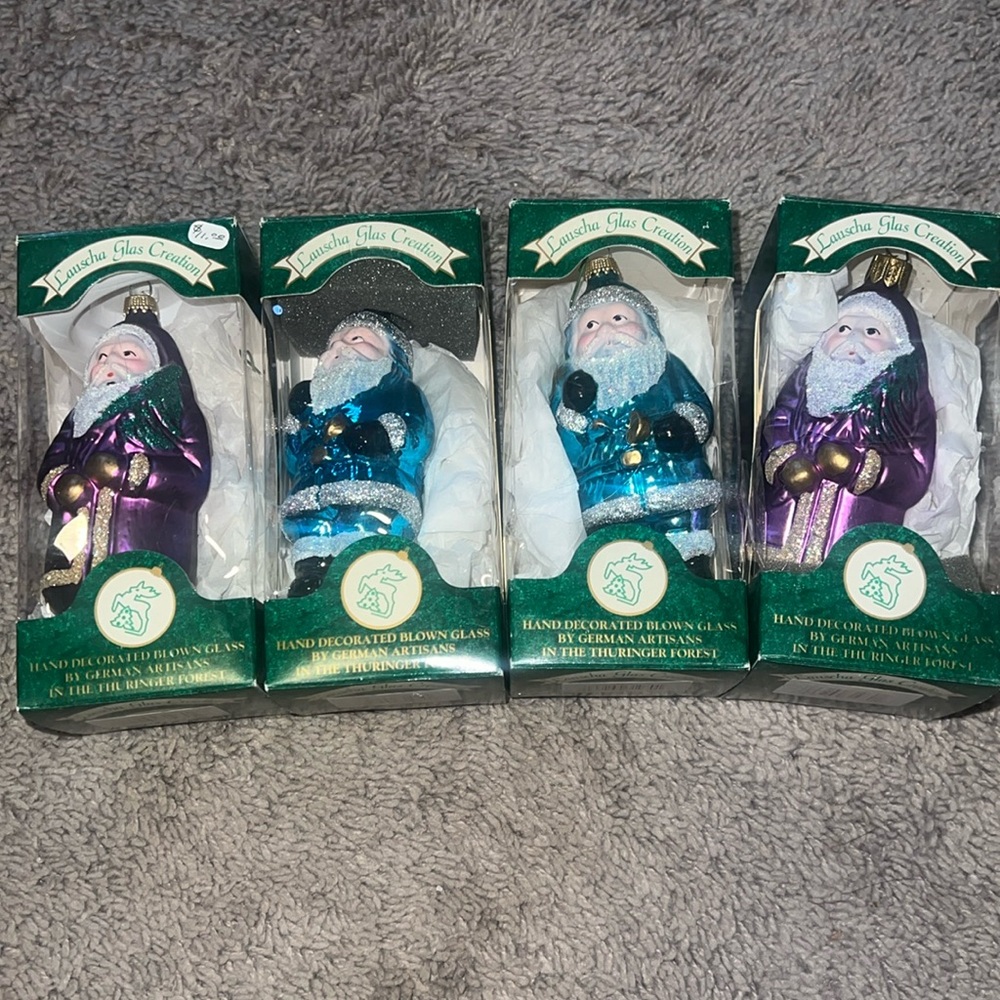 lauscha glas creation santa set